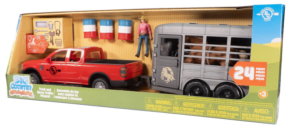 Big Country Toys Truck & Horse Trailer PlaySet