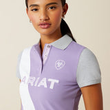 Ariat S25 Womens Taryn Polo Chalk Violet/Orchid Bloom