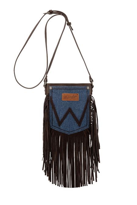 COMING SOON Wrangler S26 Denim Pocket Fringe Bag