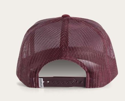 Ringers Western SS25 Signature Bull Trucker Cap Burgundy w/Burgundy/White