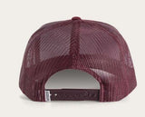 Ringers Western SS25 Signature Bull Trucker Cap Burgundy w/Burgundy/White