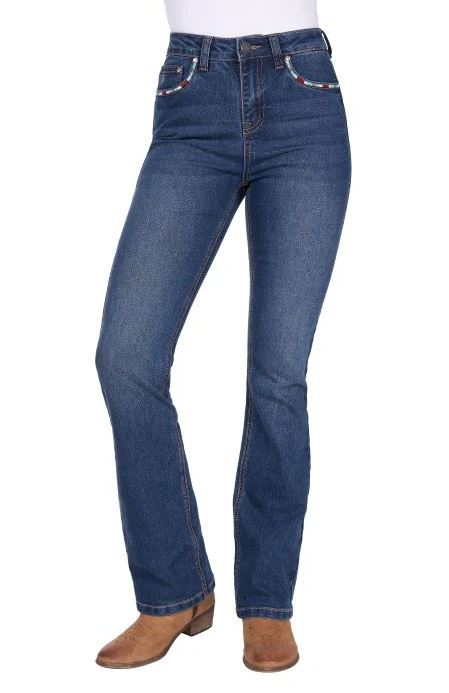 Pure Western AW26 Womens Mary High Rise Boot Cut 32Leg