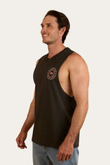 Ringers Western SS25 Mens Signature Bull Muscle Tank Charcoal/Copper