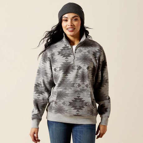Ariat AW26 Womens Sienna 1/2 Zip Sweatshirt Marble Southwest