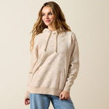 Ariat SS27 Womens Logo 2.0 Hoodie Khaki Heather Southwest Print