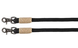 Fort Worth Yacht Cord Split Reins with Horsehair 8' Brown