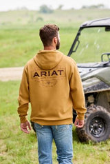 Ariat W26 Mens Southwest Simple Buckle Hoodie Bone Brown