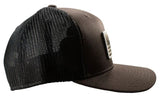 Ariat AW25 Mens Flag Patch Mesh Brown Snap Back Cap