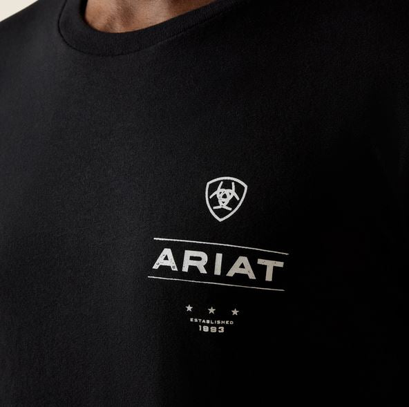 Ariat SS27 Mens Wooden Diamond Flag TShirt