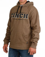 Cinch S63 Mens Logo Hoodie Brown Heather