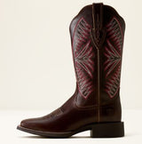Ariat SS27 Womens Round Up Ruidoso Wide Square Toe Arizona Brown