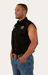 Ringers Western SS25 Mens Hawkeye Sleeveless Shirt Black