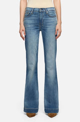 7 For All Mankind Womens Dojo in Slim Illusion Distressed Authentic Light