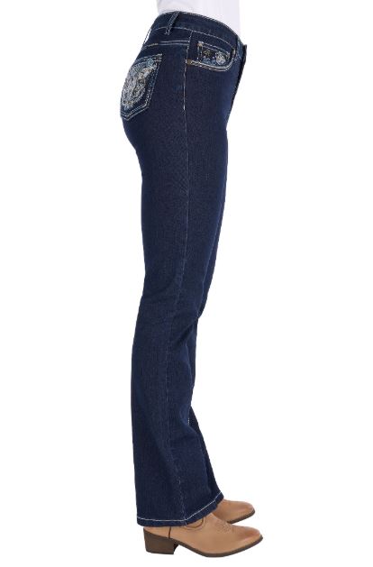 Pure Western SS27 Womens Daph High Rise Boot Cut Jean 30Leg