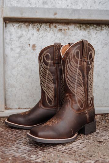 Ariat Womens Round Up Wide Square Toe