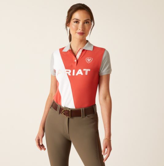 Ariat Womens Taryn Polo Baked Apple