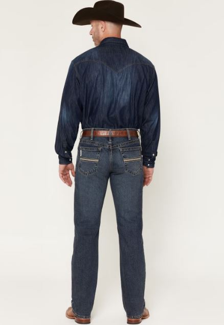 Cinch S63 Mens White Label Relaxed Straight Jean 34Leg