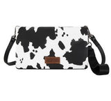 Wrangler AW26 Cow Print Wallet Crossbody Bag
