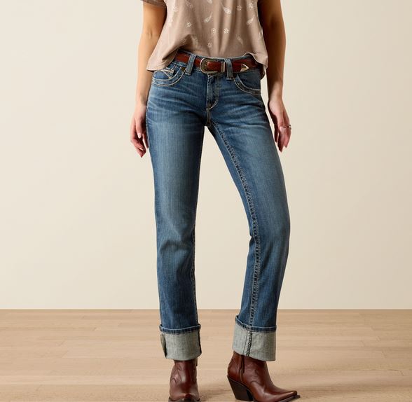 Ariat AW26 Womens Mid Rise Estelle Straight Leg Jean