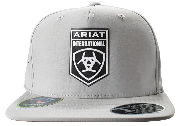 Ariat AW25 Mens International Hybrid Grey Snap Back Cap