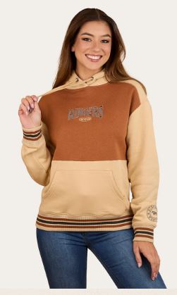 Ringers Western AW26 Womens Aspley Pullover Hoodie Dark Sand