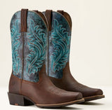 Ariat SS25 Womens Round Up Narrow Cutter Toe Sassy Brown/Ocean Wave