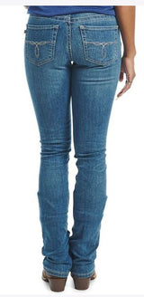 Justin Womens A3 1879 Boot Cut Jean Light Blue