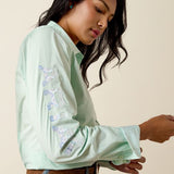 Ariat SS27 Womens Team Kirby Shirt Dusty Aqua