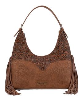 Wrangler AW26 Tooled Fringe Shoulder Bag