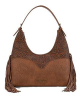 Wrangler AW26 Tooled Fringe Shoulder Bag