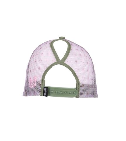 Wrangler SS27 Lucy HP Ponytail Trucker Cap Khaki Marle