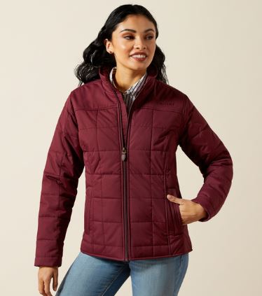 Ariat W26 Womens Crius Insulated Jacket Windsor Wine