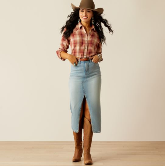 Ariat AW25 Womens Billie Jean Shirt Nora Plaid