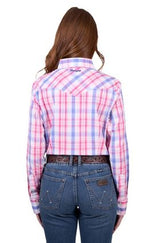 Wrangler AW25 Womens Astrid Check Western Shirt