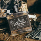 Tru Western Mens Leather #2 Vintage Label Small Batch Eau De Cologne 100ml