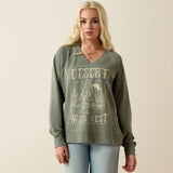Ariat SS27 Womens Victoria Sweatshirt Sea Spray