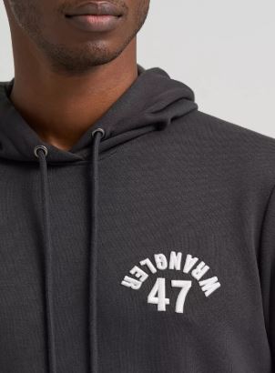 Wrangler Mens Upside Down Wrangler Hoodie