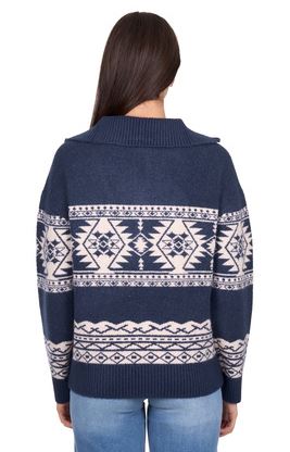 Wrangler AW26 Womens Lacey Knitted 1/4 Zip Pullover