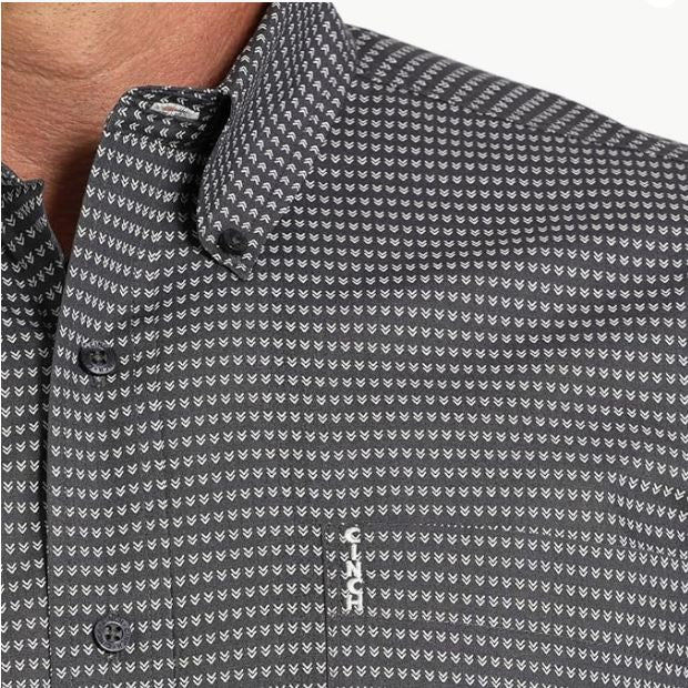 Cinch S52 Mens Modern Fit Geometric Print Shirt