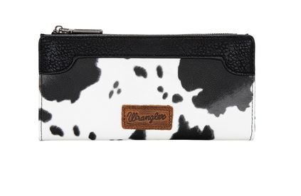 COMING SOON Wrangler S26 Cow Print Slim Wallet