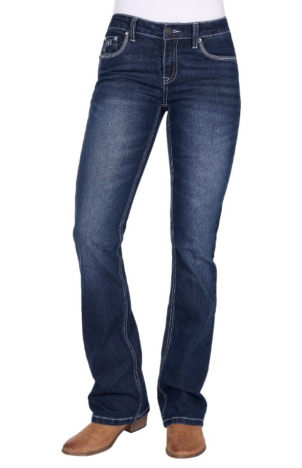 Pure Western AW26 Womens Raven Boot Cut Jean 34 Leg