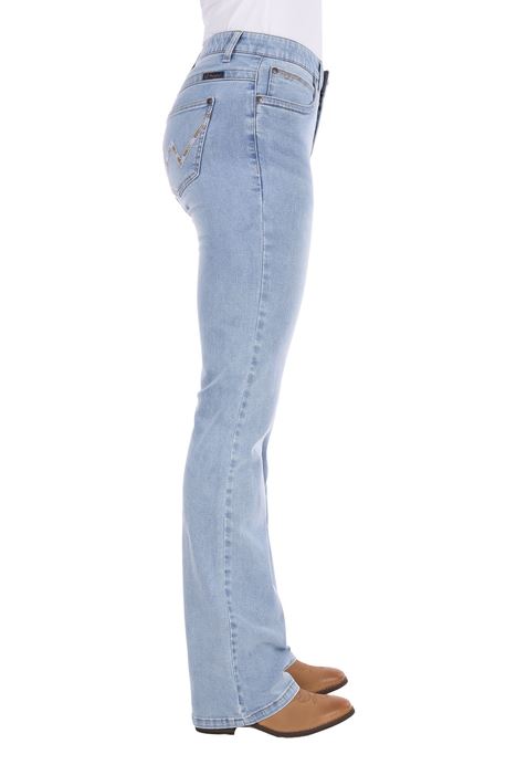 Wrangler SS27 Womens Verity Boot Cut Jean 34 Leg