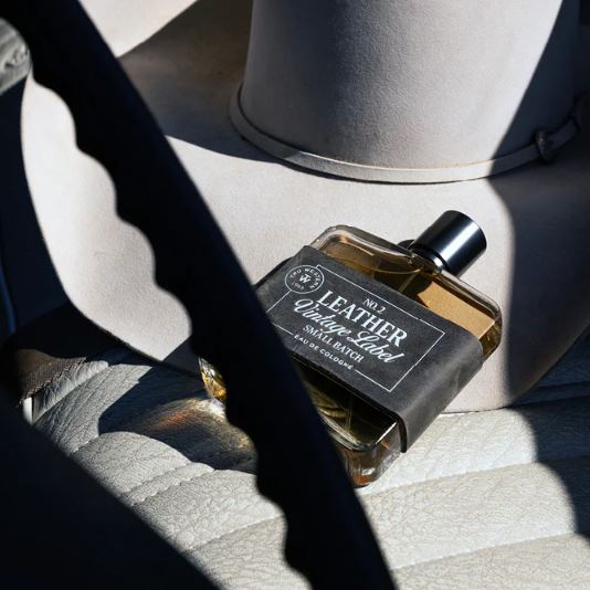 Tru Western Mens Leather #2 Vintage Label Small Batch Eau De Cologne 100ml