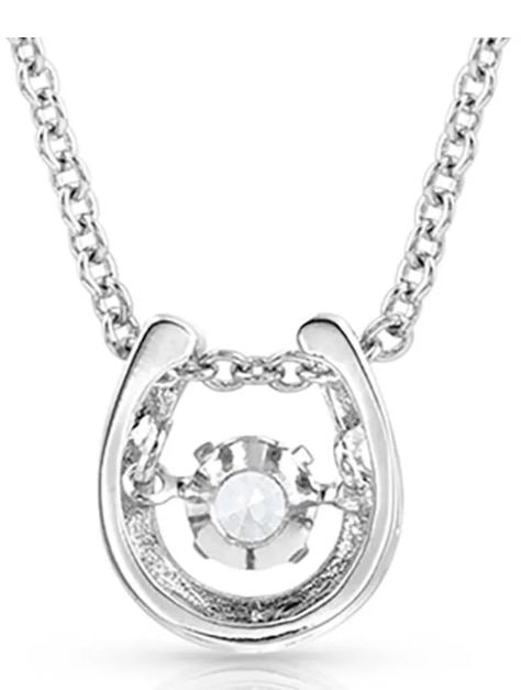 Montana Silversmith Dancing Horseshoe Birthstone Necklace
