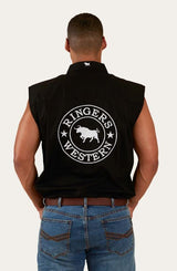 Ringers Western SS25 Mens Hawkeye Sleeveless Shirt Black