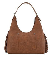 Wrangler AW26 Tooled Fringe Shoulder Bag