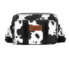 Wrangler SS25 Cow Print Small Crossbody Bag