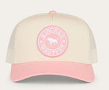Ringers Western AW26 Signature Bull Trucker Cap Rosey/Off White