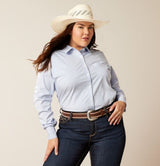 Ariat Womens Team Kirby Stretch Shirt Ultramarine Stripe