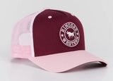 Ringers Western SS27 Signature Bull Trucker Cap Plum/Dusty Pink
